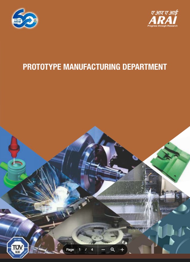 Cover for Prototype Manufacturing Department